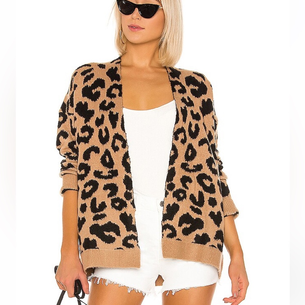 Superdown Draya Leopard Cardigan